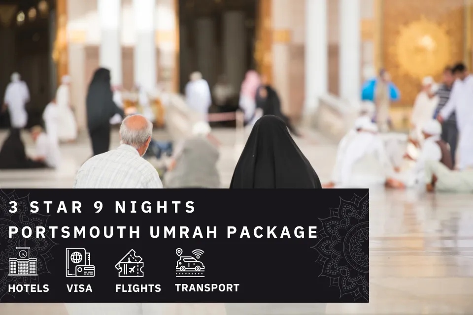 9 Nights 3 Star portsmouth Umrah Package